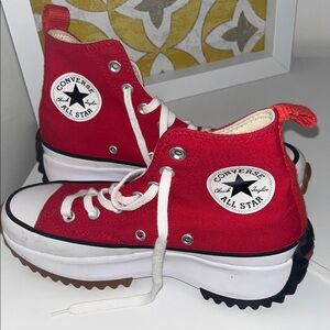 Converse Red High-Top Sneakers